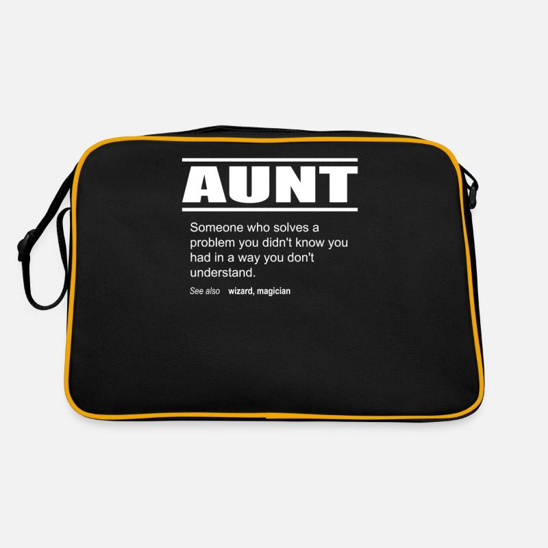 Funny Description Tee Shirt Aunt Edition Retro Bag
