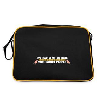 Big People Little People Jokes Basketball - Retro Bag - black/gold - Back