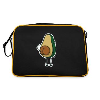 Avocat se gratter les fesses Knackpo Popo Po - Sac Retro - noir/or - Dos
