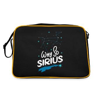 SPACE / CONSTELLATION: Why So Sirius Gift - Retro Tasche - Schwarz/Gold - Hinten
