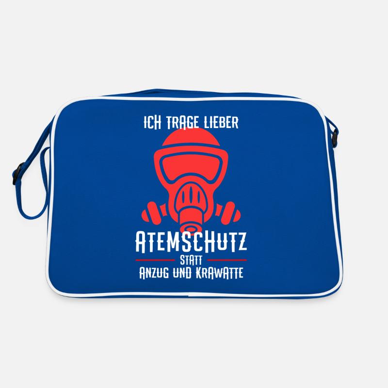 Atemschutz Feuerwehr Atemschutzübung FFW Geschenk Retro Tasche