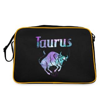 Signe du zodiaque Taureau - Sac Retro - noir/or - Dos
