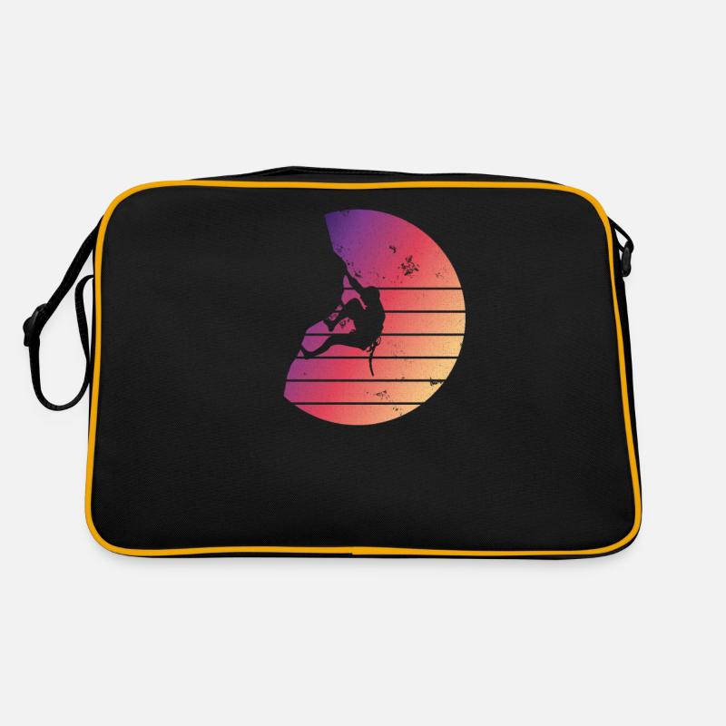 Vintage climber climbing bouldering gift Retro Bag