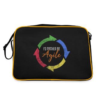 Logiciel Agile Scrum Master Devops Coding - Sac Retro - noir/or - Dos