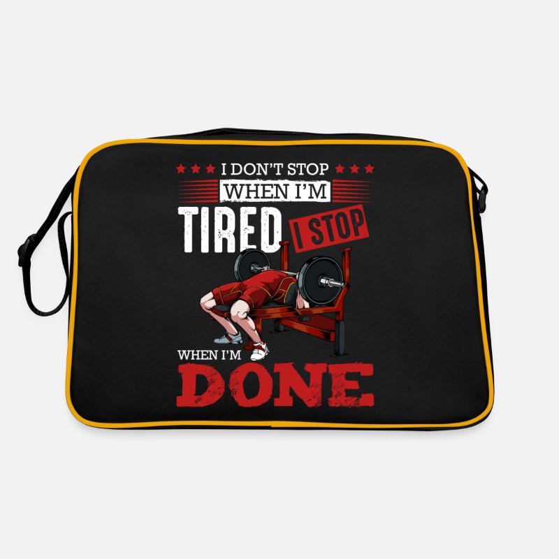 Bodybuilder Retro Tasche