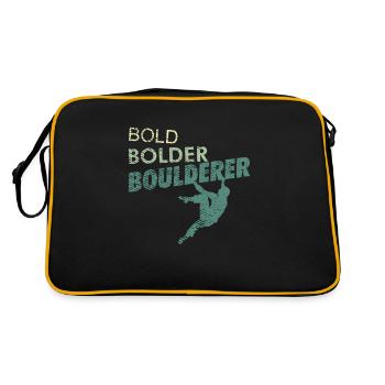Bold Bolder Boulderer sport d'escalade et de bloc - Sac Retro - noir/or - Dos