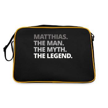 Matthias - Sac Retro - noir/or - Dos