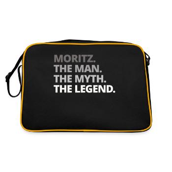 Moritz - Retro Bag - black/gold - Back