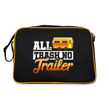 Redneck Trailer Park Gift I Caravan - Retro Bag - black/gold - Back