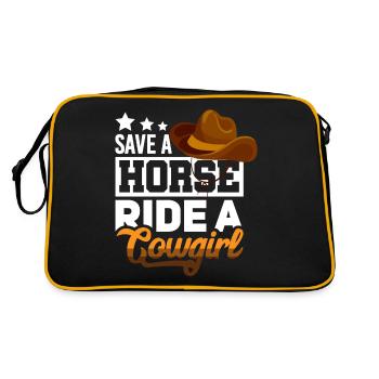 Redneck Trailer Park Gift I Caravan - Retro Bag - black/gold - Back