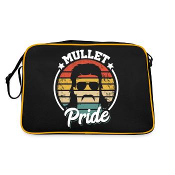 Vokuhila gift I neck spoiler - Retro Bag - black/gold - Back