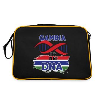 La Gambie est dans mon ADN - Sac Retro - noir/or - Dos