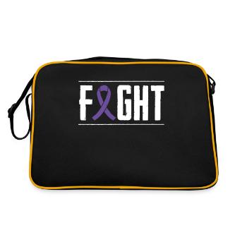 Pancreatic Cancer Chemo Gift - Retro Bag - black/gold - Back
