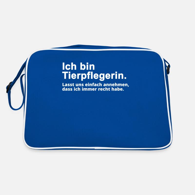 Tierpflegerin Tierpflege Spruch Geschenk Retro Tasche