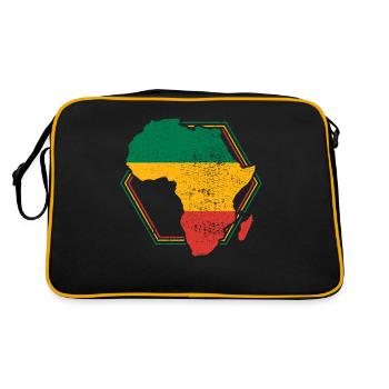 Africa Map - Retro Bag - black/gold - Back