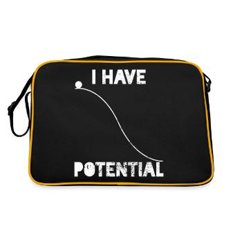 Physics Physicist Physicist Teacher - Retro Bag - black/gold - Back