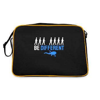 Cadeau d'insigne d'examen de plongeur drôle de plongée - Sac Retro - noir/or - Dos
