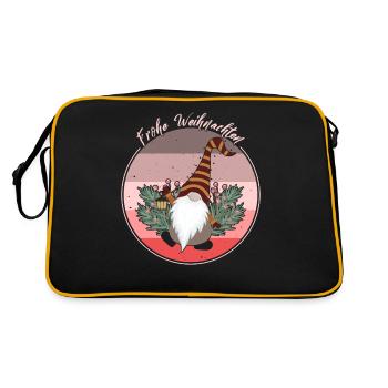 Secret Père Noël Magique Joyeux Noël pour Mood - Sac Retro - noir/or - Dos