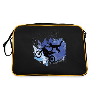 Motorcross Freestyle Freestyle Motocross Motorcycle - Retro Bag - black/gold - Back