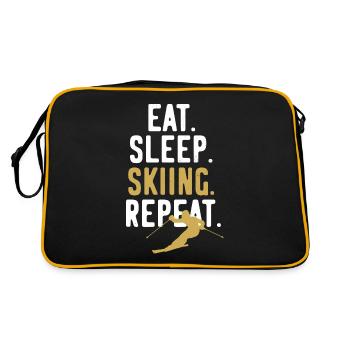 Ski Ski Holiday Ski Repeat - Retro Bag - black/gold - Back