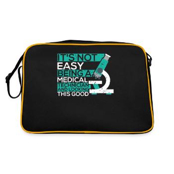 Technicien médical microscope technicien médical - Sac Retro - noir/or - Dos