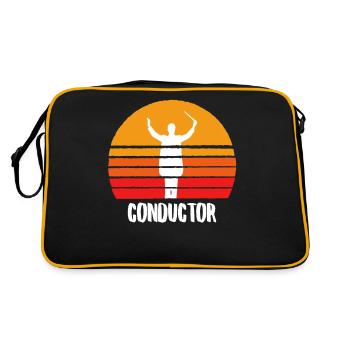The Conductor - Retro Bag - black/gold - Back
