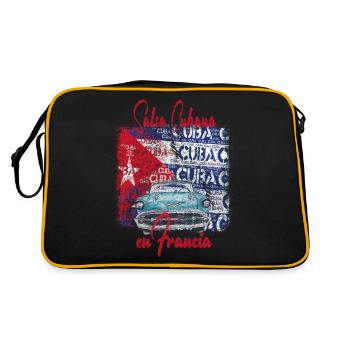 Salsa Cubana en France - Vêtements de danse Salsa - Sac Retro - noir/or - Dos