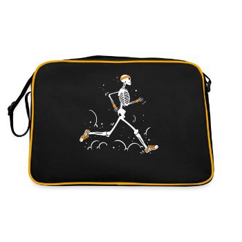 Bandeau de coureur squelette - Sac Retro - noir/or - Dos