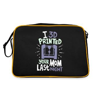 3D printer CNC machine - Retro Bag - black/gold - Back