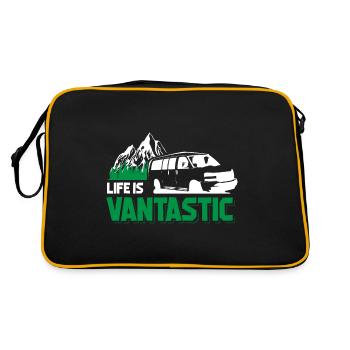 Caravane camping car cadeau je camping caravane - Sac Retro - noir/or - Dos