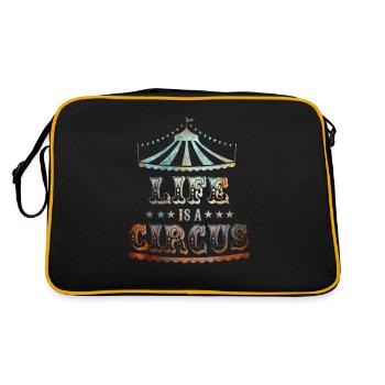 Life is a circus - Retro Bag - black/gold - Back