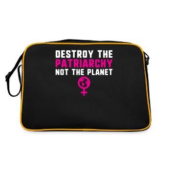 Détruire le patriarcat, pas la planète féminisme - Sac Retro - noir/or - Dos