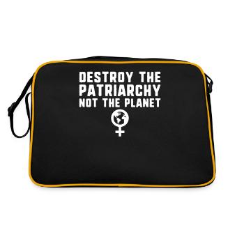Détruire le patriarcat, pas la planète féminisme - Sac Retro - noir/or - Dos