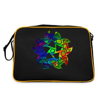 Ornament celtique - Sac Retro - noir/or - Dos