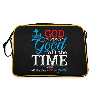 Dieu est bon tout le temps et tout le temps Dieu - Sac Retro - noir/or - Dos
