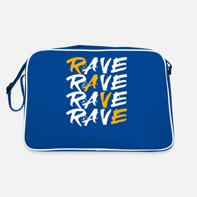 Rave House Dubstep Techno Hardstyle Raver Retro Bag