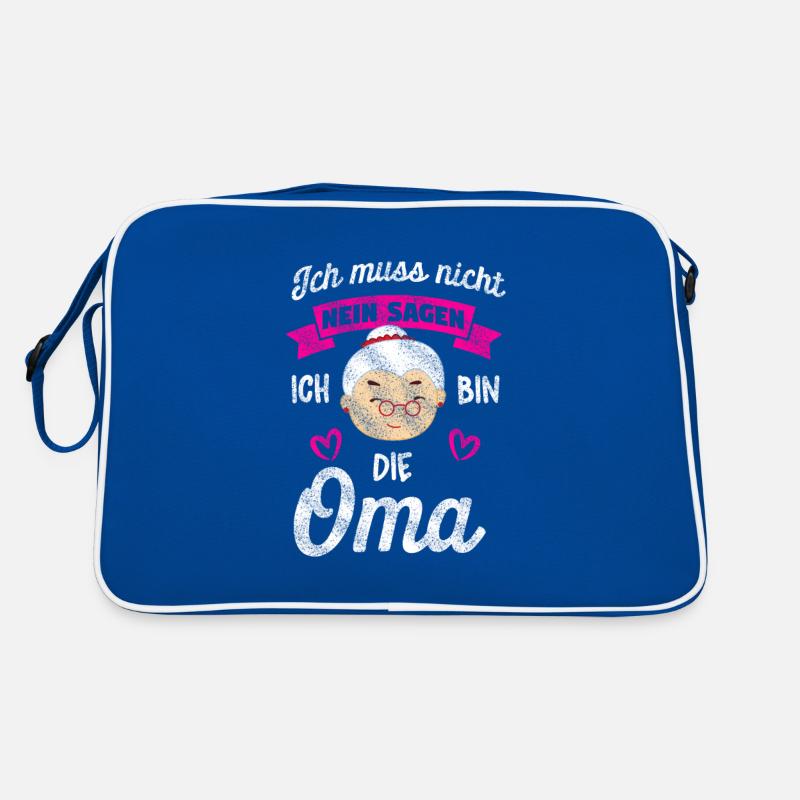Ich bin die Oma Retro Tasche