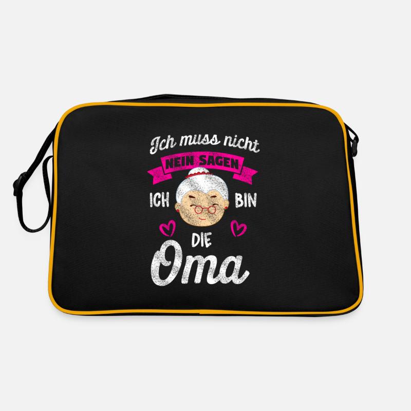 Ich bin die Oma Retro Tasche