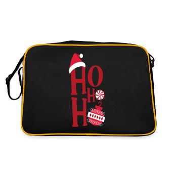 HO HO HO NOËL - Sac Retro - noir/or - Dos