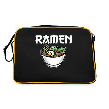 Kawaii ramen - Retro Bag - black/gold - Back