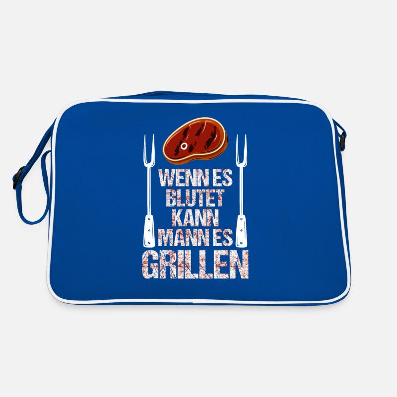 Grillen BBQ Retro Tasche