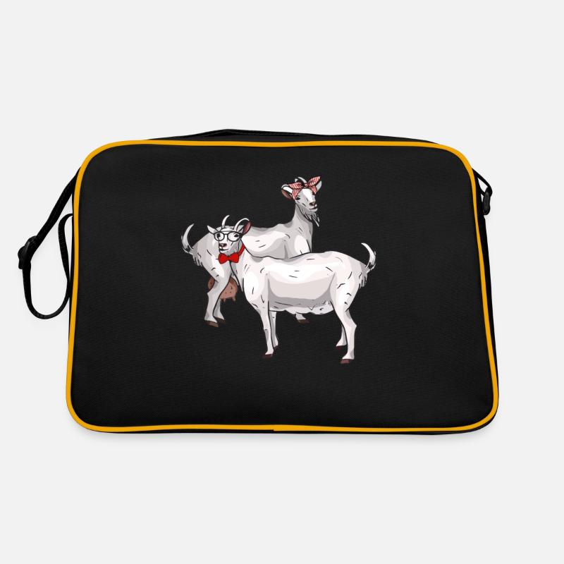 Goat Goat Goat Bock Shepherd Farmer Gift Retro Bag