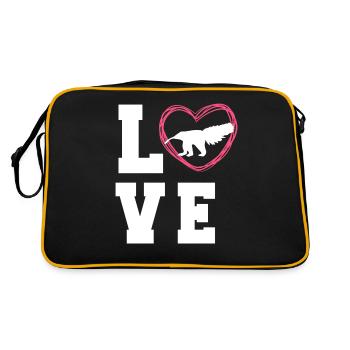 Anteater T-Shirt For Women - Sac Retro - noir/or - Dos
