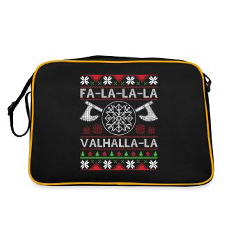 Fa La La La Valhalla La Ugly Christmas Sweater - Sac Retro - noir/or - Dos