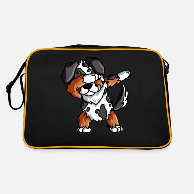 Australian Shepherd Geschenk Lustig Retro Tasche