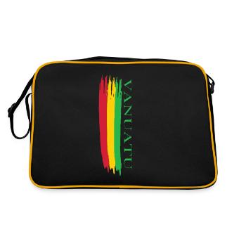 Vanuatu a esquissé les couleurs nationales - Sac Retro - noir/or - Dos