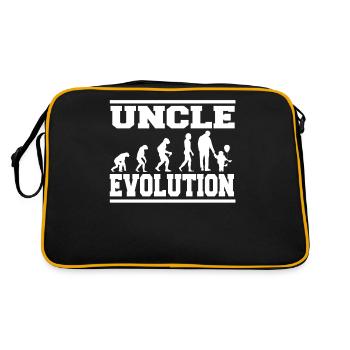 UNCLE EVOLUTION Shirt - Retro Tasche - Schwarz/Gold - Hinten