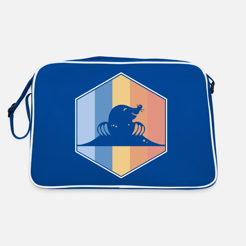 Maulwurf Retro und Vintage Hexagon Retro Tasche