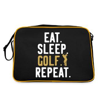 Golf Course Golfers Repeat - Retro Bag - black/gold - Back