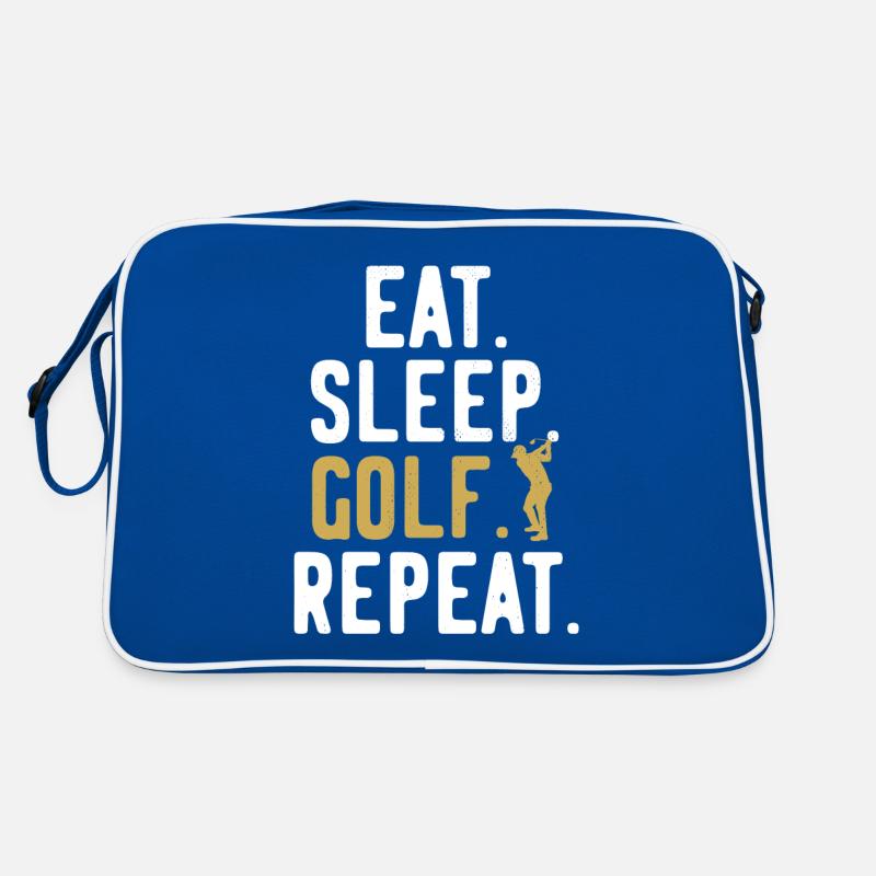 Golf Golfplatz Golfer Repeat Retro Tasche